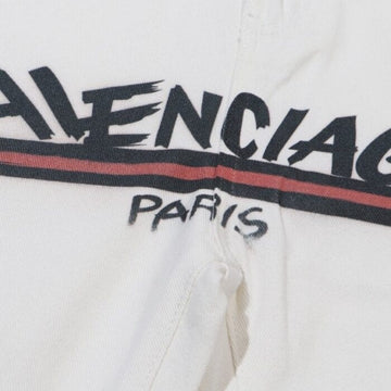 Jeans Balenciaga Logo Vintage White BL019